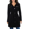 Vince Camuto Womens Warm Midi Wool Coat In Black