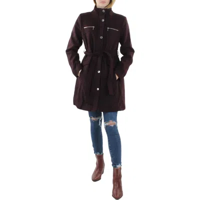 Vince Camuto Womens Warm Midi Wool Coat In Multi