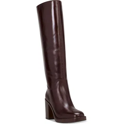 VINCE CAMUTO WOMENS ZIPPER MAN MADE KNEE-HIGH BOOTS