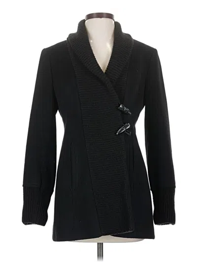Pre-owned Vince Camuto Wool Blazer Jacket In Black