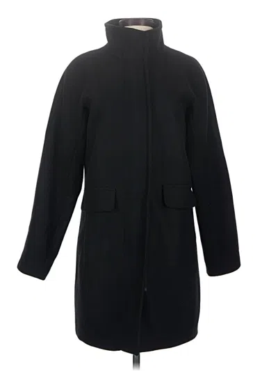 Pre-owned Vince Camuto Wool Coat In Black
