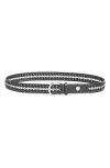 Vince Camuto Woven Chain Faux Leather Belt