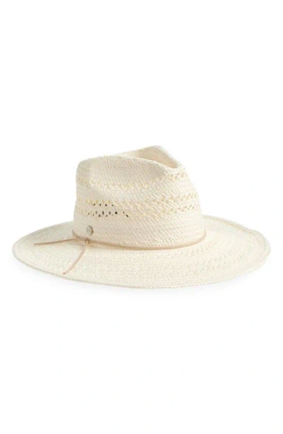 Vince Camuto Woven Panama Hat In Neutral