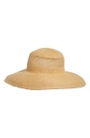 VINCE CAMUTO WOVEN STRAW FLOPPY HAT