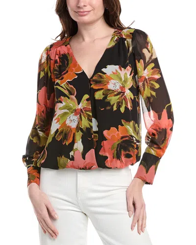 Vince Camuto Wrap Blouse In Black
