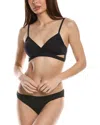 Vince Camuto Wrap Bra 2pc Bikini Set In Black