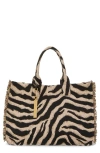 Vince Camuto Zhury Canvas Tote In Brown