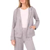 Vince Camuto Zip Front Hoodie In Gray