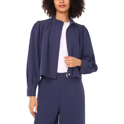 Vince Camuto Zip Front Jacket In Blue