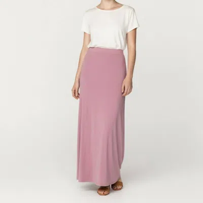 Vince Camuto Zip Up Maxi Skirt In Pink
