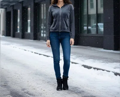 Vince Camuto Zip-up Jacket In Gray