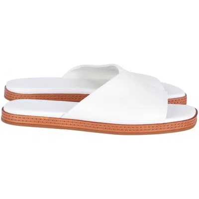 Vince Canella Sandals In White Leather