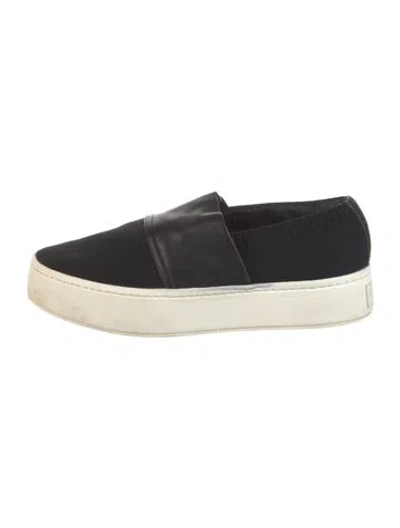 Pre-owned Vince Canvas Espadrilles In Black
