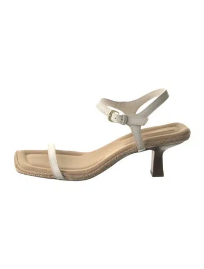 Pre-owned Vince Canvas Sandals In Neutral