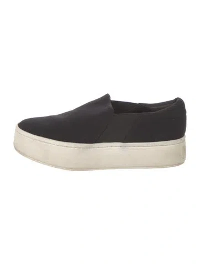 Pre-owned Vince Canvas Sneakers In Black