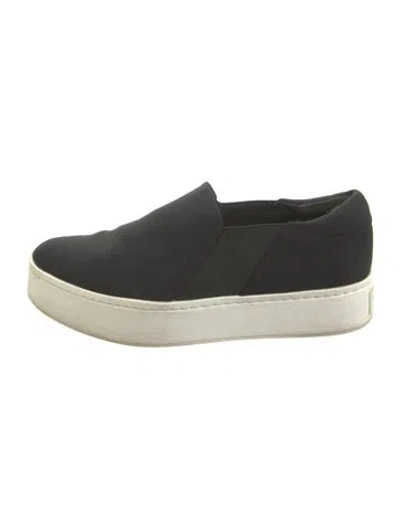 Pre-owned Vince Canvas Sneakers In Black
