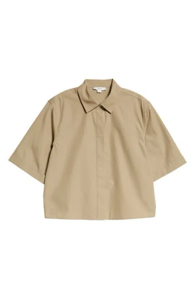VINCE VINCE CANVAS TAPE BUTTON-UP SHIRT