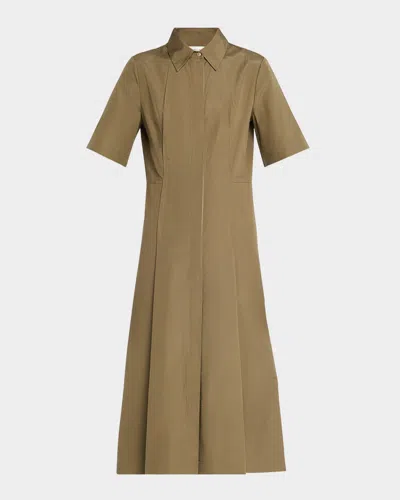 VINCE CANVAS TAPE SHORT-SLEEVE SHIRTDRESS