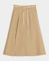 Vince Canvas Tape Skirt In Sandbar