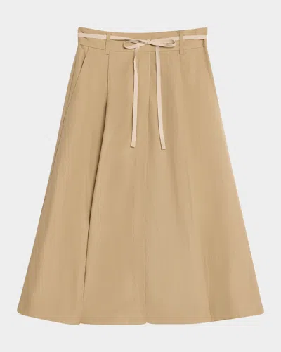 Vince Canvas Tape Skirt In Sandbar
