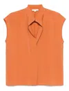 Vince Cap Slv Blouse In Dve