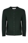 Vince Cardigan In Mixed Wool In Blue