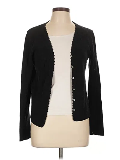 Pre-owned Vince Cardigan Sweater In Black
