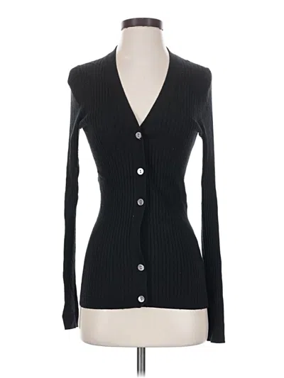 Pre-owned Vince Cardigan Sweater In Black
