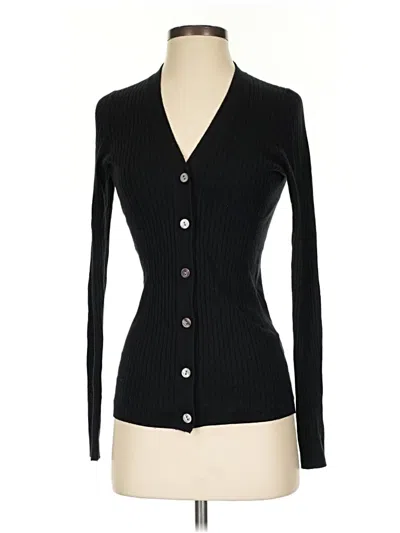 Pre-owned Vince Cardigan Sweater In Black