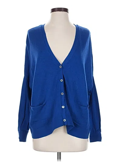 Pre-owned Vince Cardigan Sweater In Blue