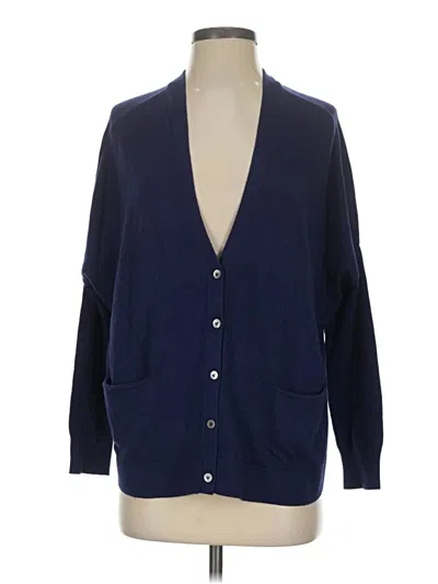 Pre-owned Vince Cardigan Sweater In Blue