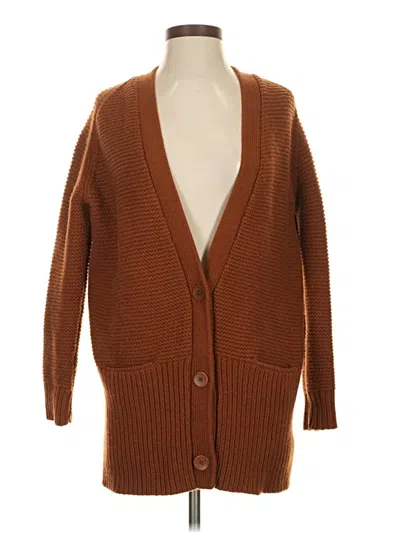 Pre-owned Vince Cardigan Sweater In Brown