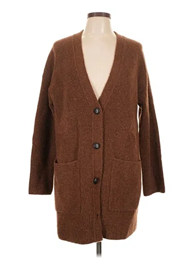 Pre-owned Vince Cardigan Sweater In Brown