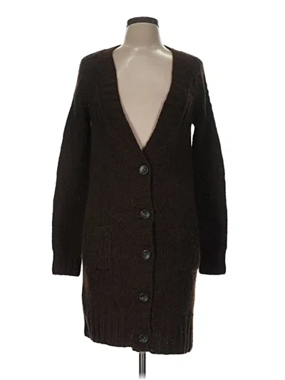Pre-owned Vince Cardigan Sweater In Brown