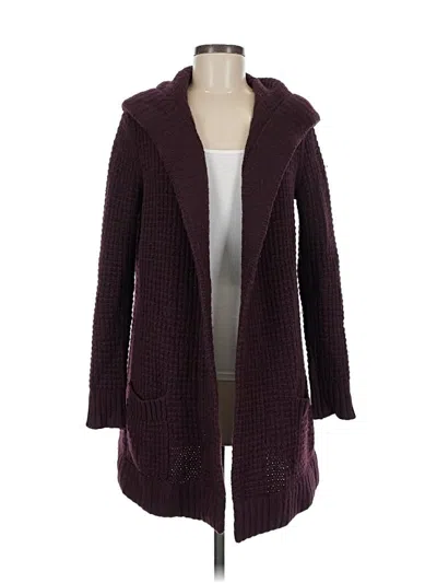 Pre-owned Vince Cardigan Sweater In Burgundy