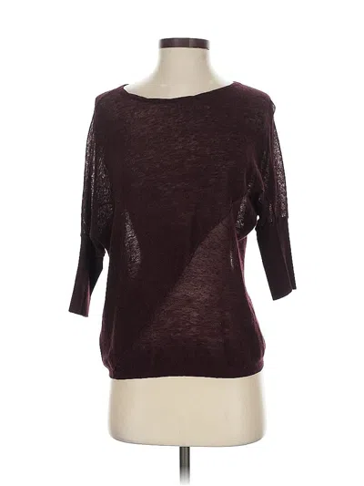 Pre-owned Vince Cardigan Sweater In Burgundy