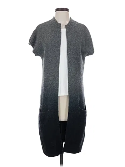 Pre-owned Vince Cardigan Sweater In Gray
