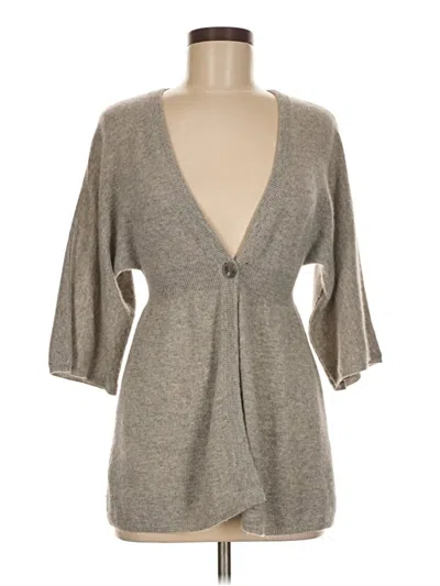 Pre-owned Vince Cardigan Sweater In Gray