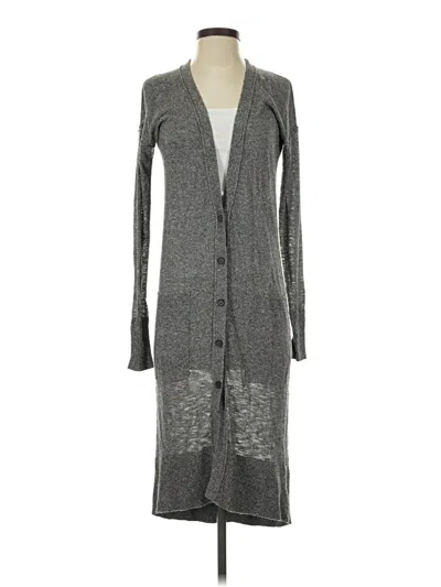 Pre-owned Vince Cardigan Sweater In Gray