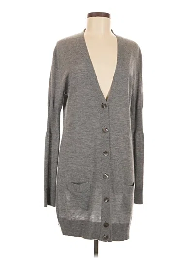 Pre-owned Vince Cardigan Sweater In Gray