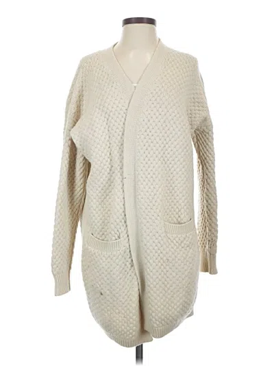 Pre-owned Vince Cardigan Sweater In Ivory