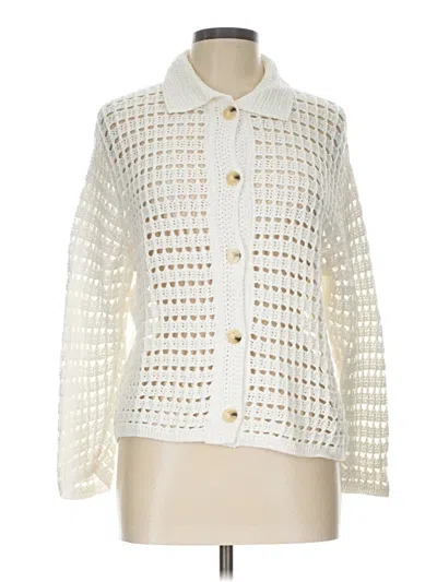 Pre-owned Vince Cardigan Sweater In Ivory