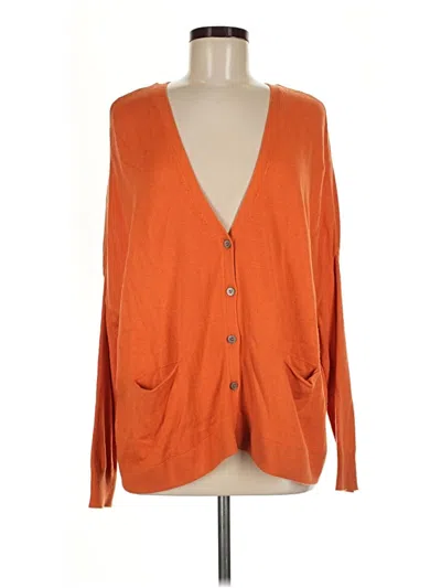 Pre-owned Vince Cardigan Sweater In Orange