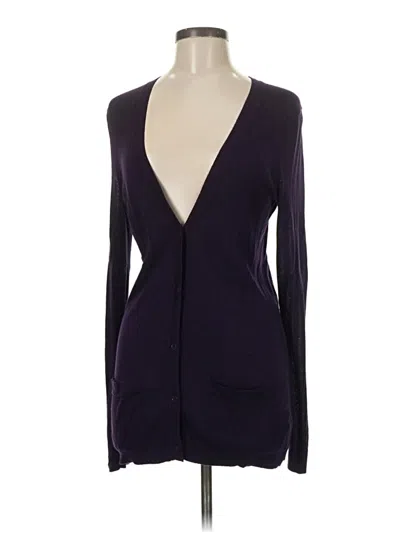 Pre-owned Vince Cardigan Sweater In Purple