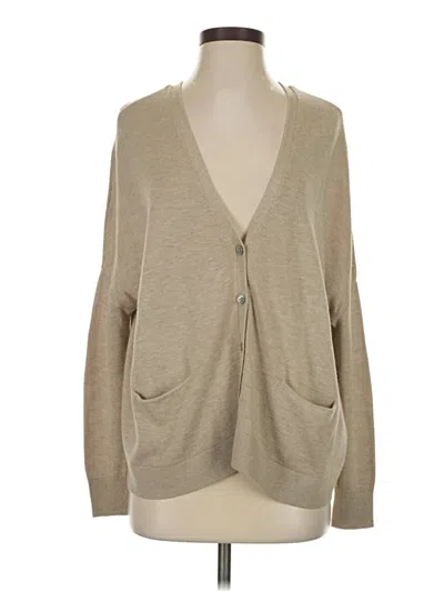 Pre-owned Vince Cardigan Sweater In Tan