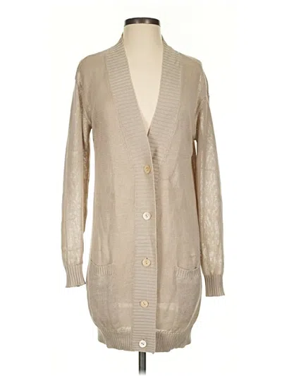 Pre-owned Vince Cardigan Sweater In Tan