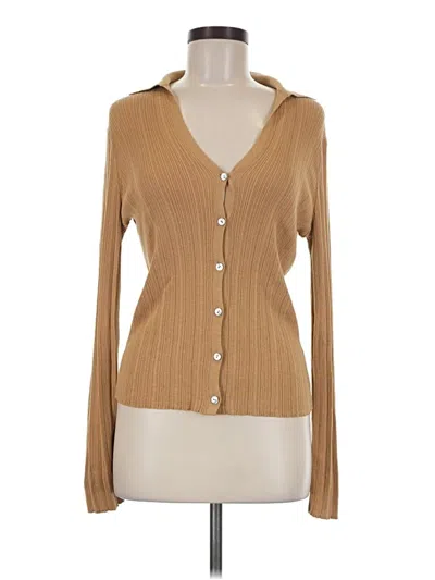Pre-owned Vince Cardigan Sweater In Tan