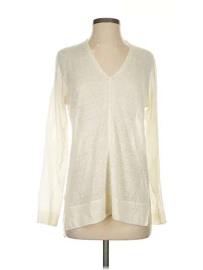 Pre-owned Vince Cardigan Sweater In White