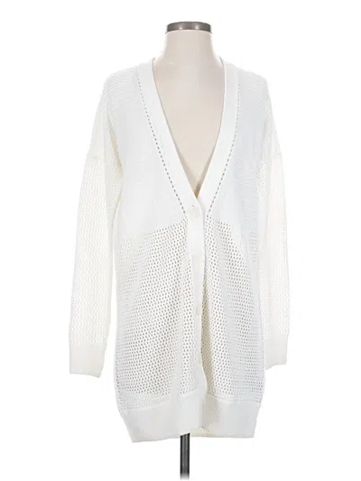 Pre-owned Vince Cardigan Sweater In White