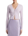 Vince Cashmere & Silk Cropped Cardigan In Sweet Pea